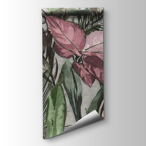 Delicate petals among lush greenery