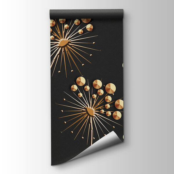 Elegant floral design in dark tones