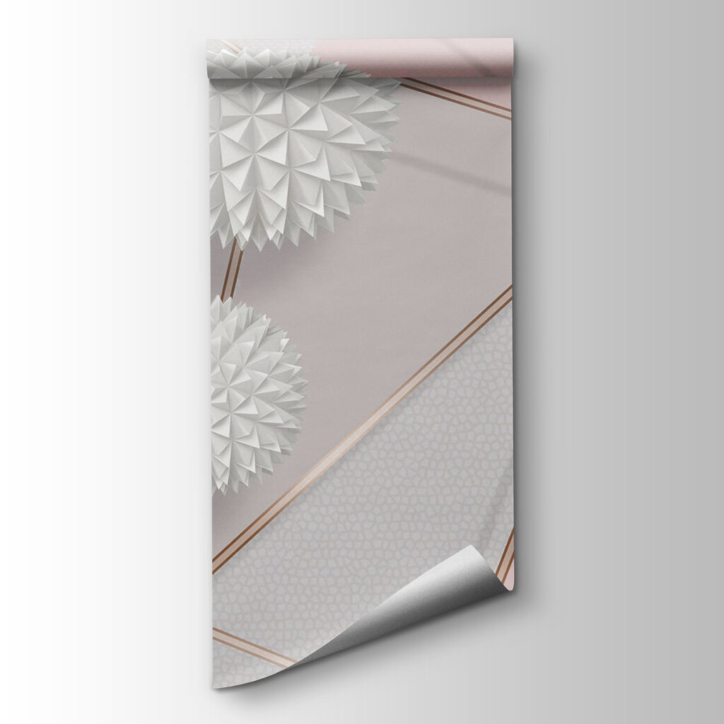 White and pink geometrical design White and pink geometrical design