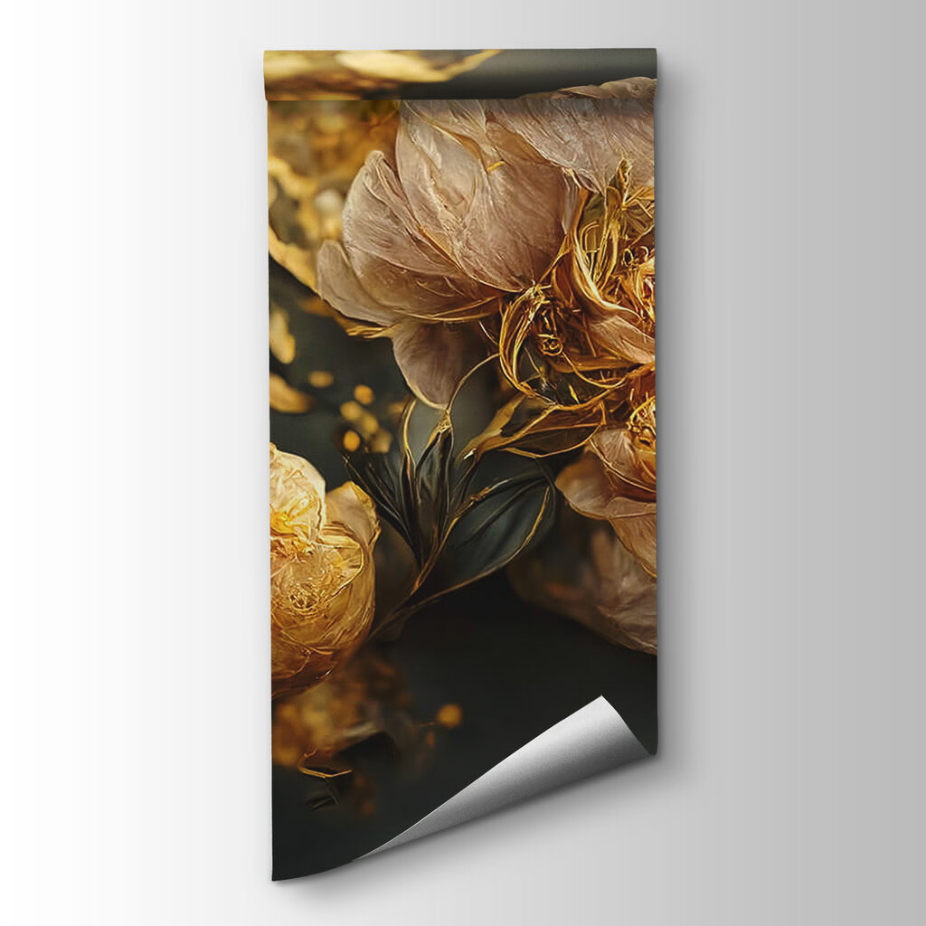 Delicate blossoms in warm hues