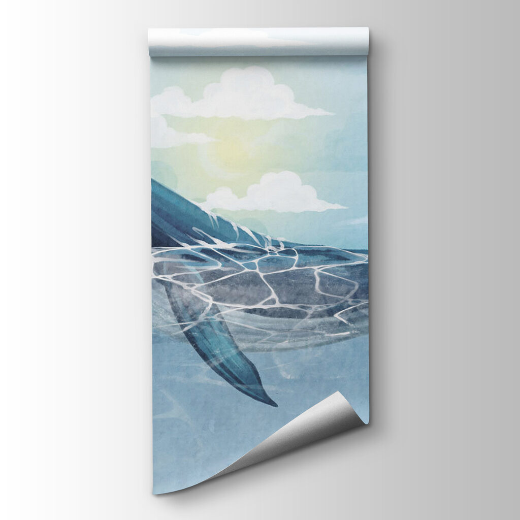 Whale swimming in the water