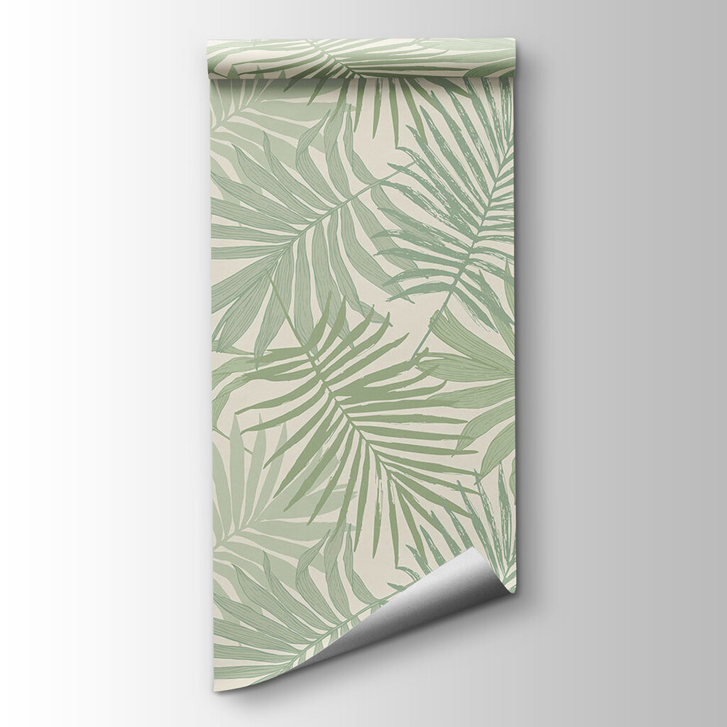 Pattern of leaves on a white background