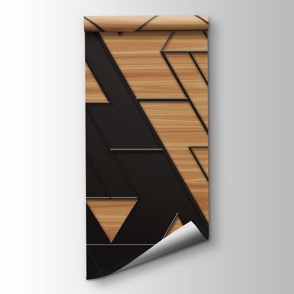 Black and brown triangle pattern