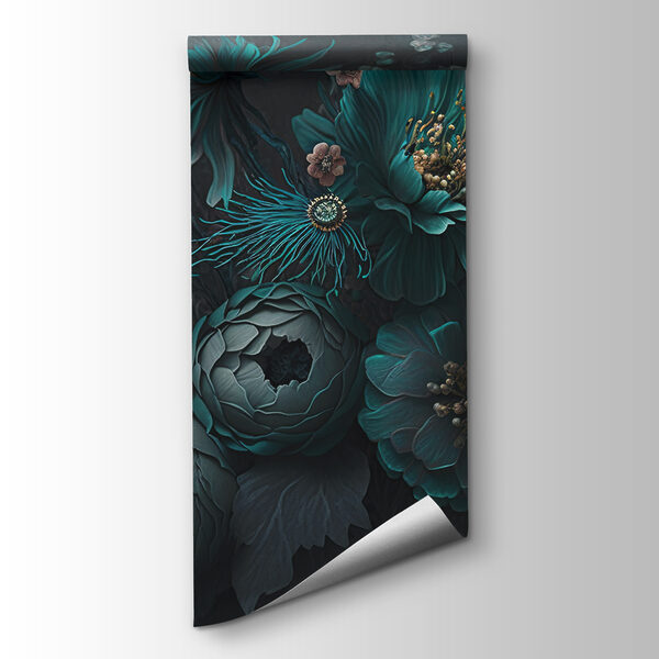 Elegant floral arrangement in cool tones