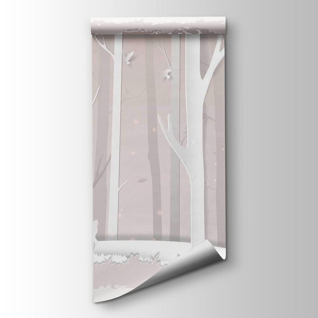 Paper cut out of a deer in a forest Paper cut out of a deer in a forest