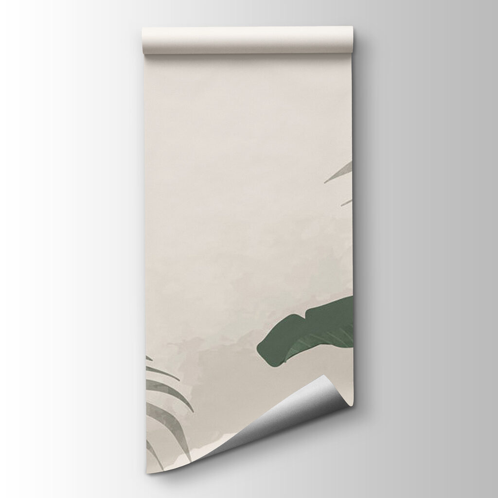 Lush greenery in soft tones