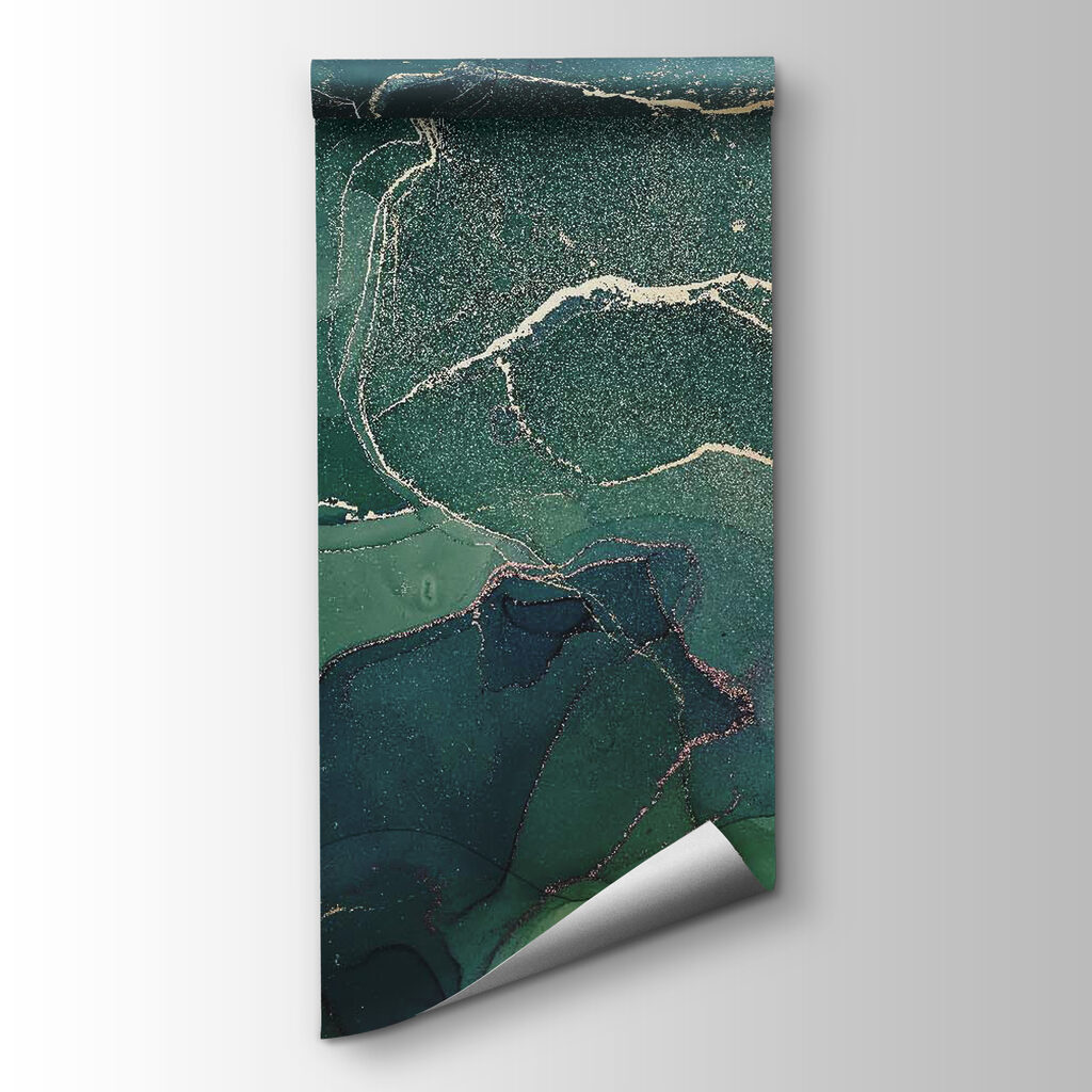 Emerald currents with sparkling veins Emerald currents with sparkling veins