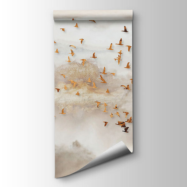 Flock of birds flying in the sky