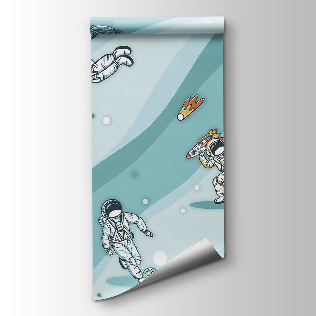 Group of astronauts in space