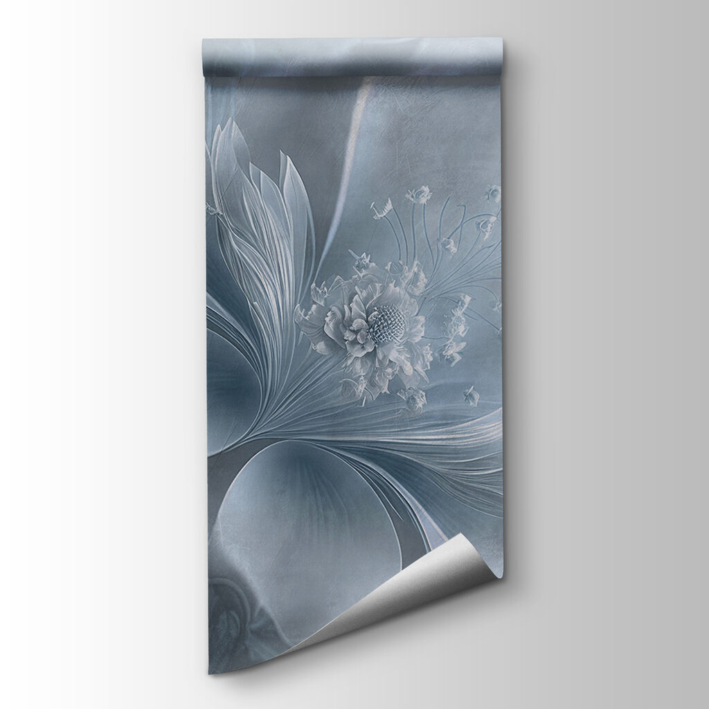 A white flower with a flower on it A white flower with a flower on it