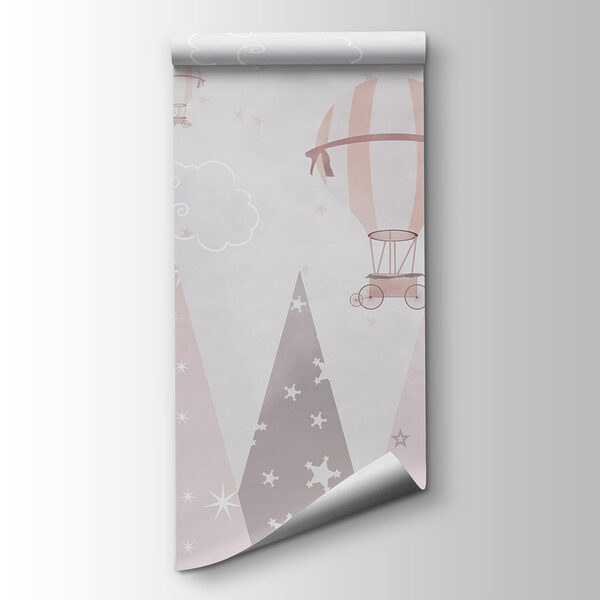 Pink and white hot air balloons Pink and white hot air balloons