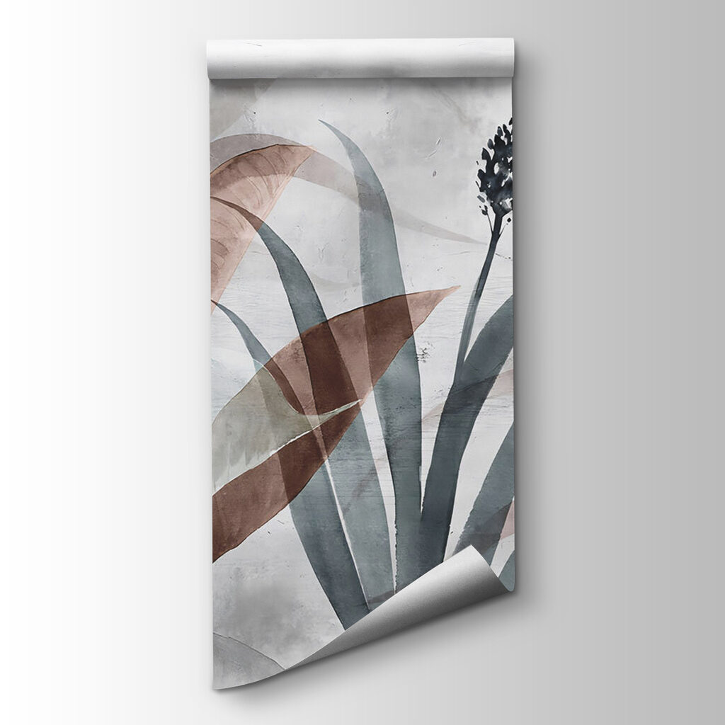 Serene foliage in soft pastels