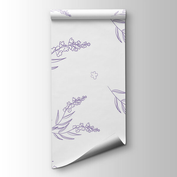 Pattern of purple flowers