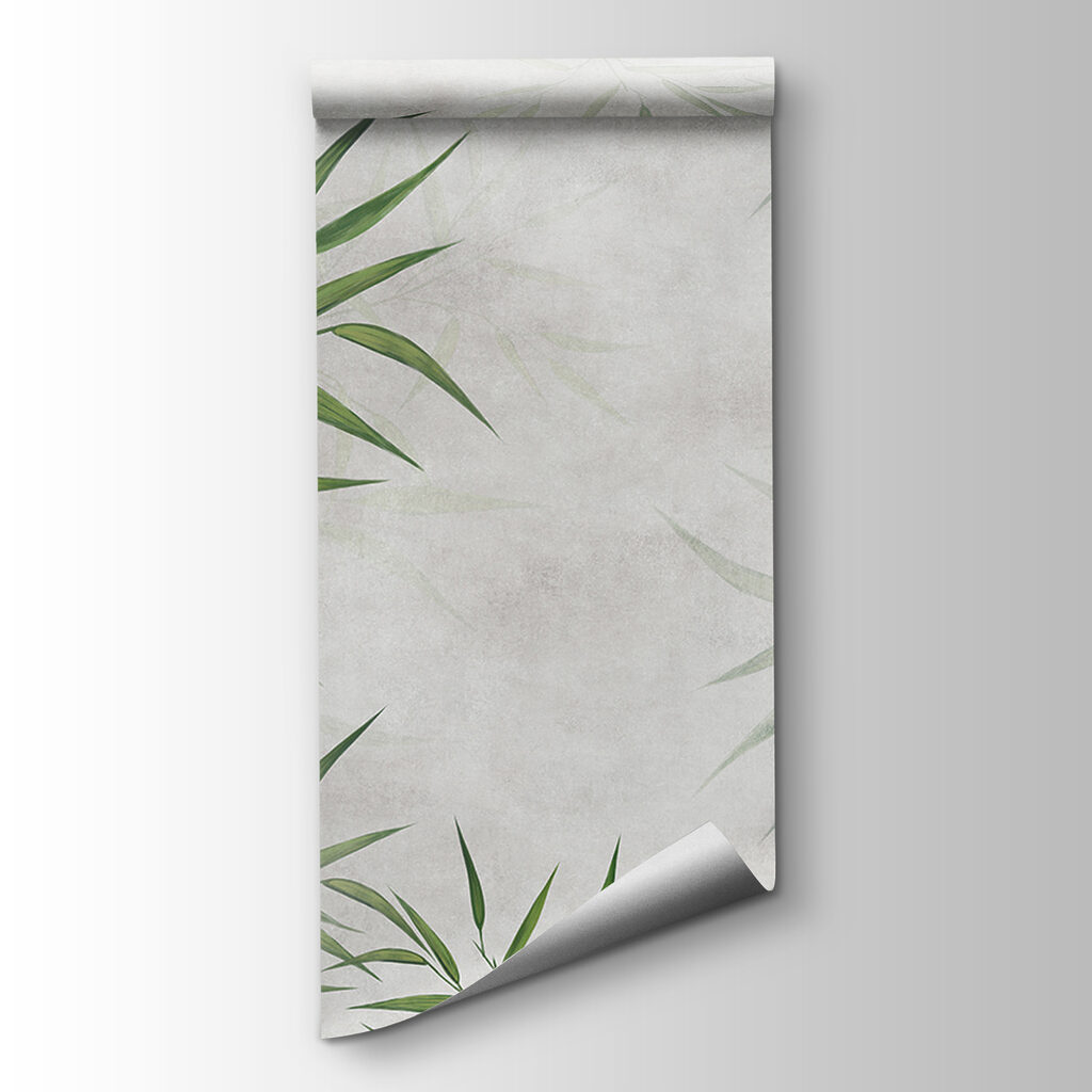 Green leaves on a white background Green leaves on a white background