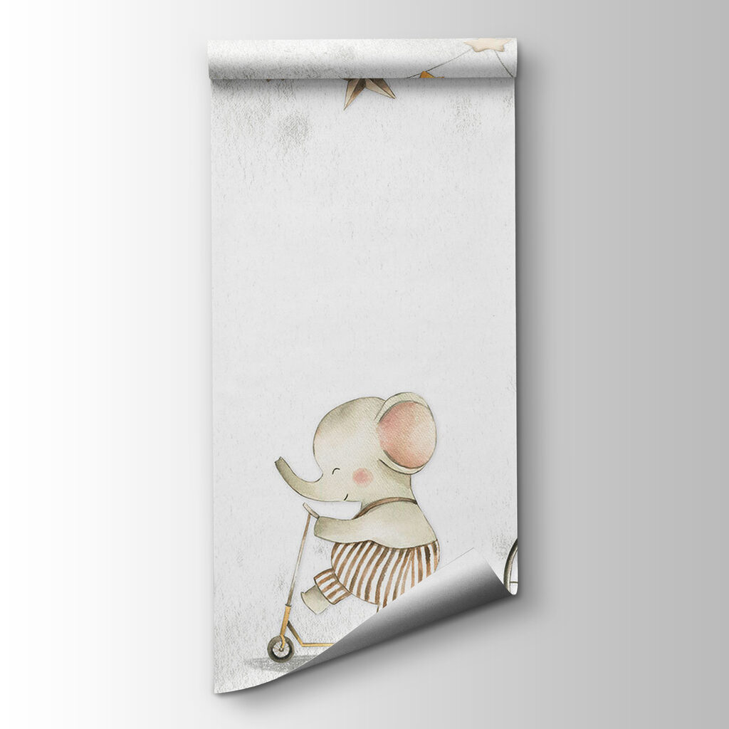 Group of animals riding a bicycle