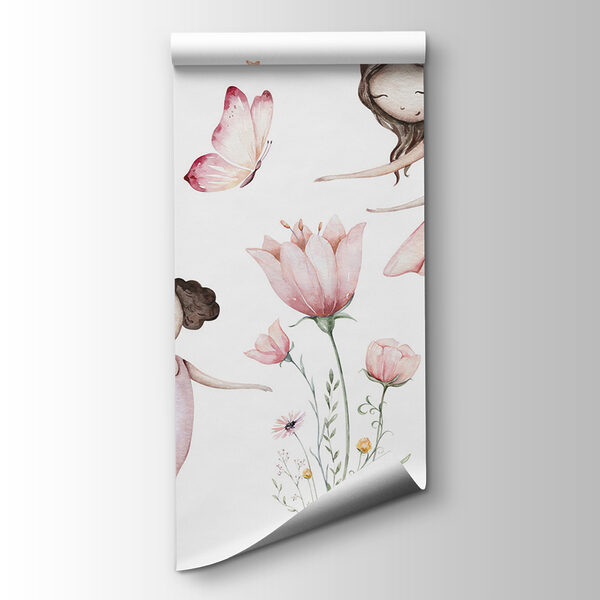 Group of fairies with butterflies and flowers Group of fairies with butterflies and flowers