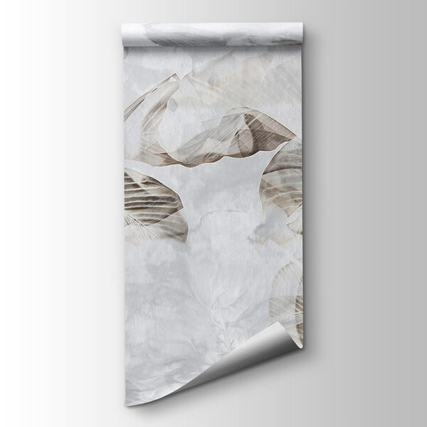 Translucent leaves on soft background