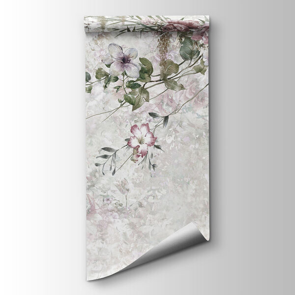 Painting of flowers on a white background