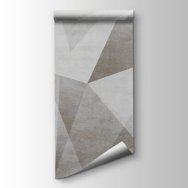 A grey and white background with triangles A grey and white background with triangles