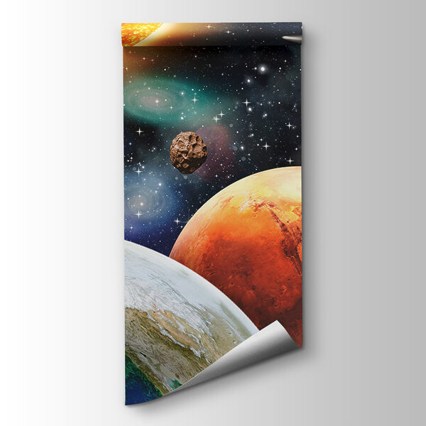 Planets and stars in space