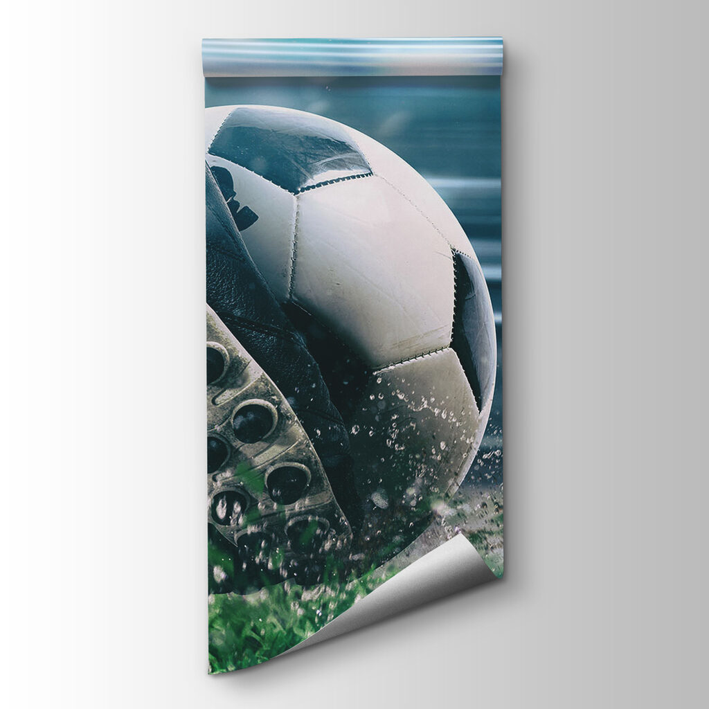 A football ball kicking a ball A football ball kicking a ball