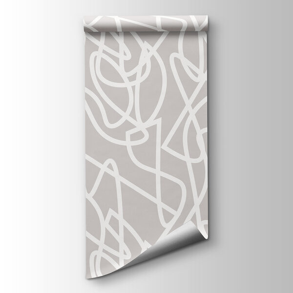 White lines on a gray background