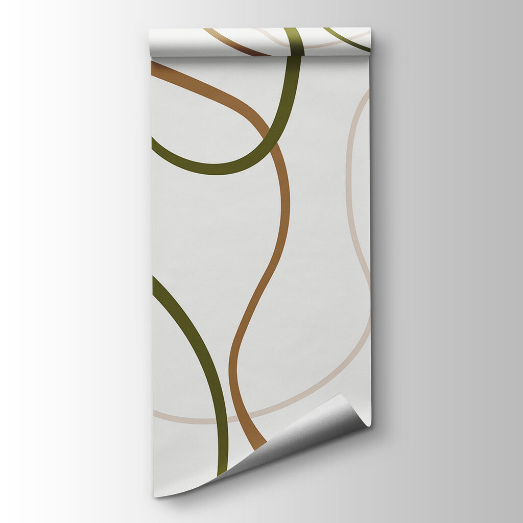 Pattern of brown and green lines Pattern of brown and green lines