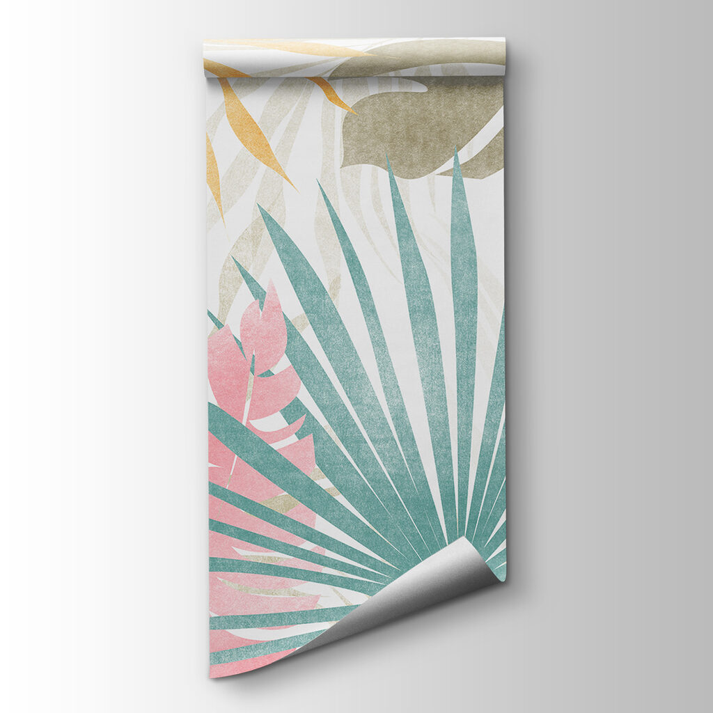 A close up of a pattern of leaves