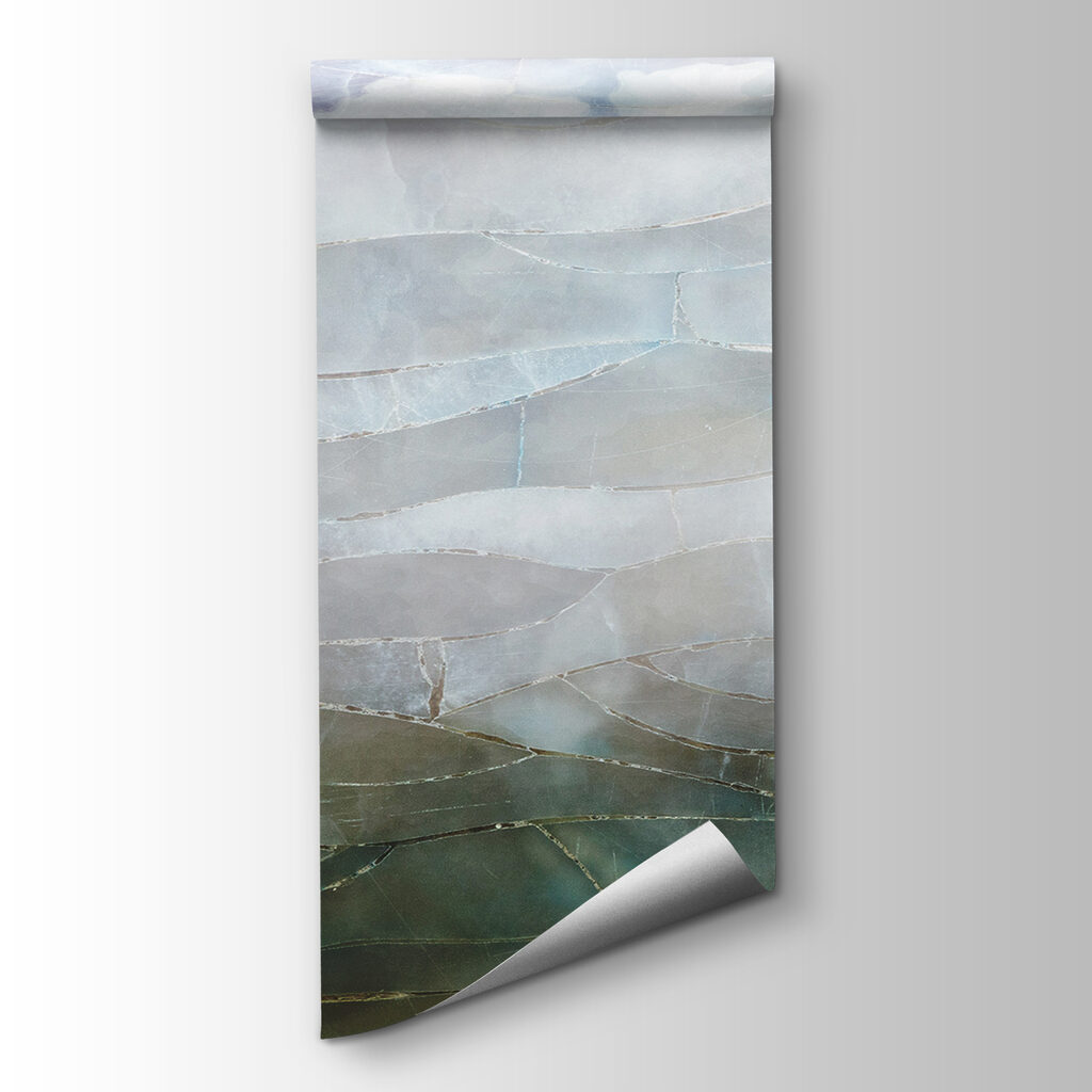 A glass with a pattern of clouds A glass with a pattern of clouds