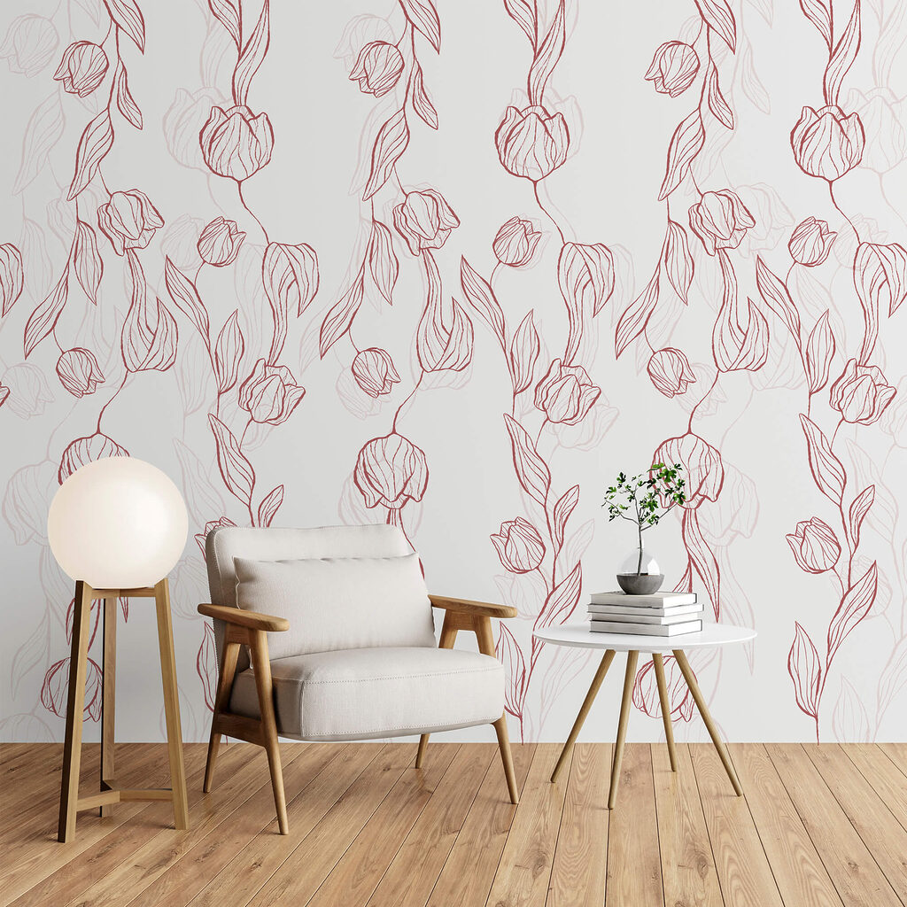 Візерунок з квітів і листя