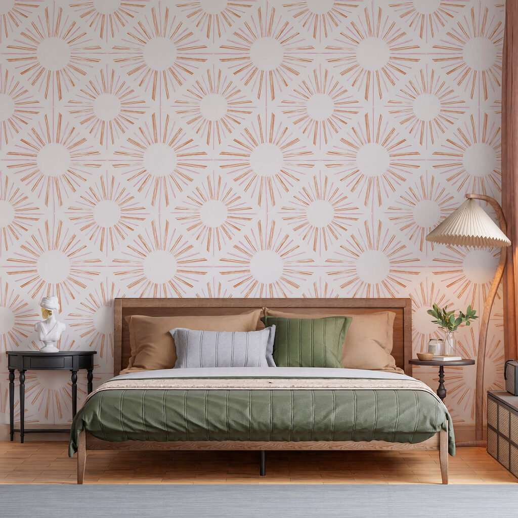 Візерунок з помаранчевих і білих ліній