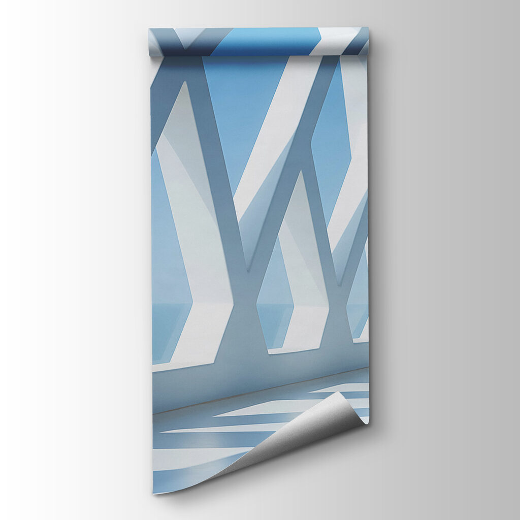 White wall with many windows