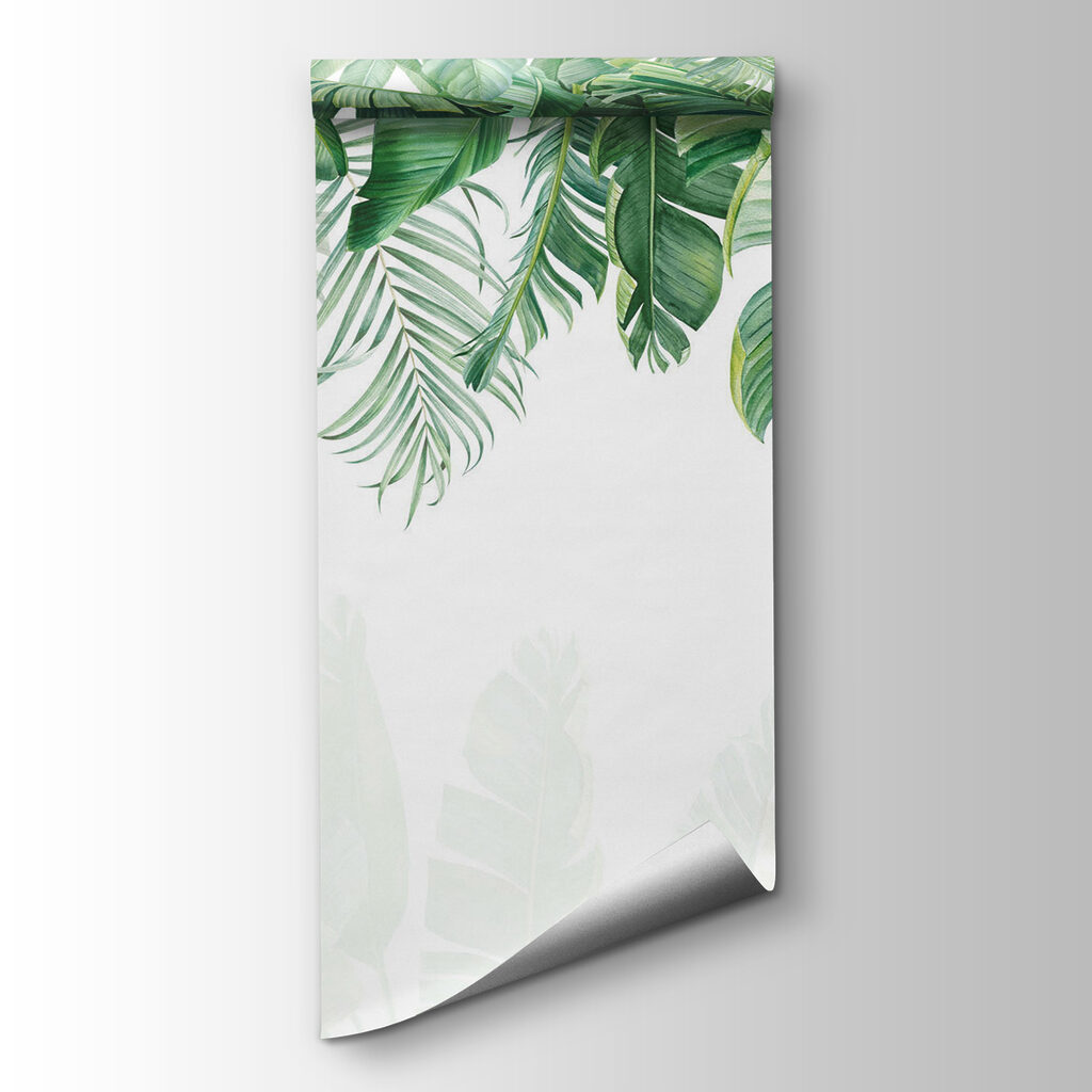 Row of green leaves Row of green leaves