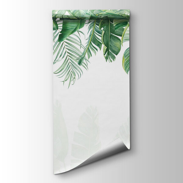 Row of green leaves Row of green leaves