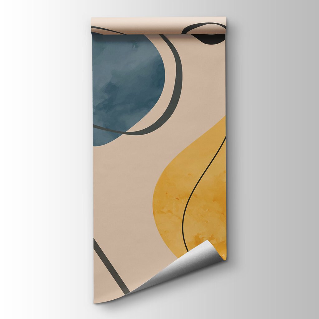 Colorful shapes and lines