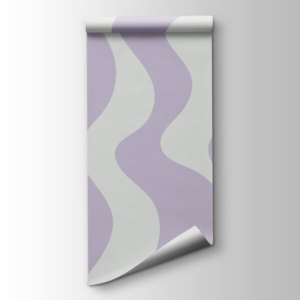 Purple and white wavy lines
