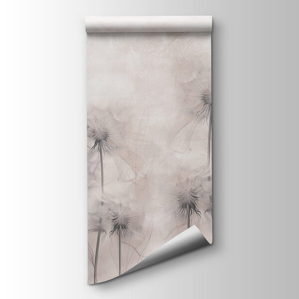 Group of dandelions on a white background Group of dandelions on a white background