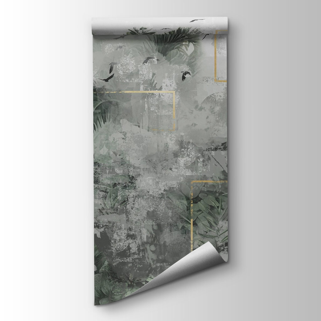 Painting of a tropical forest