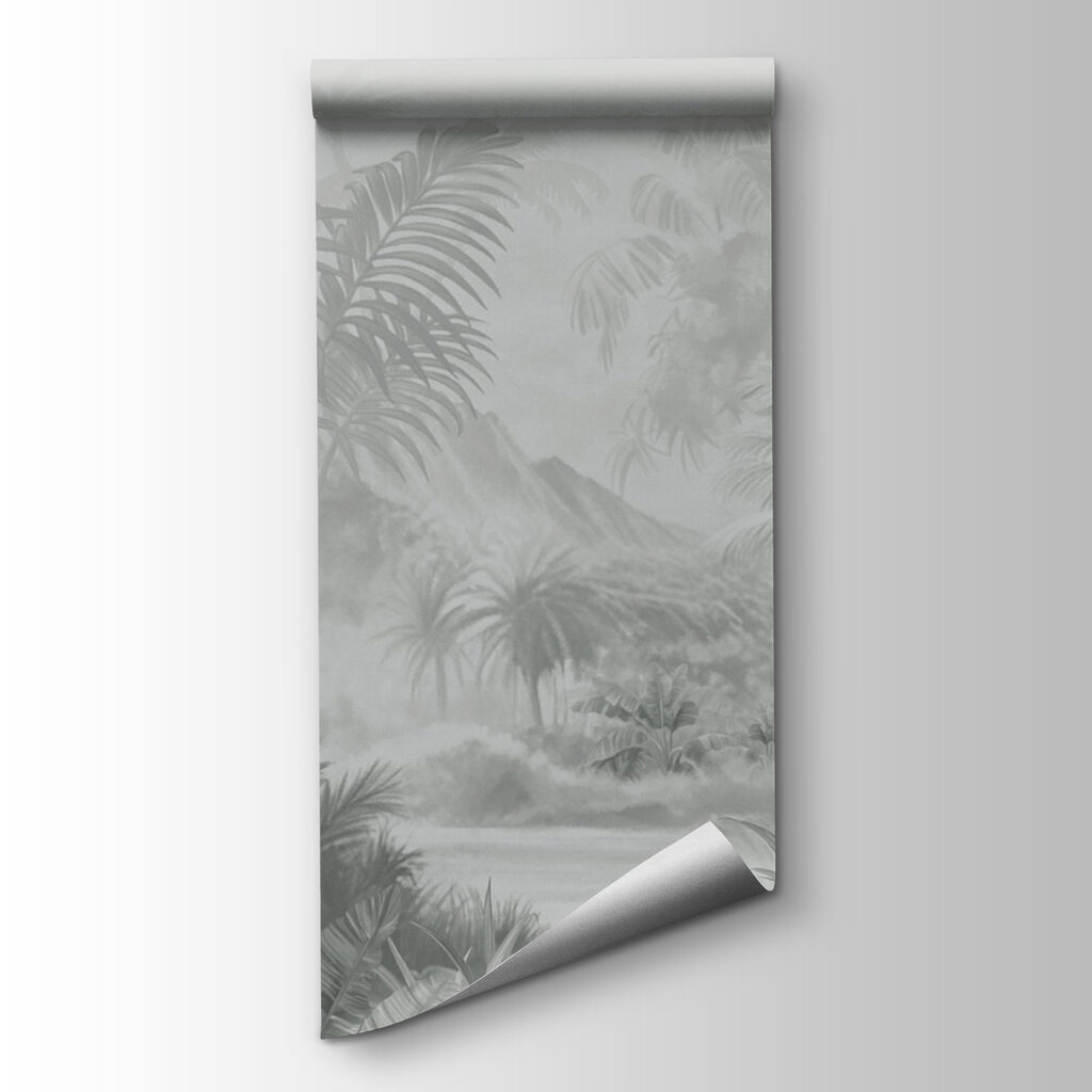 Greyscale image of a tropical forest Greyscale image of a tropical forest