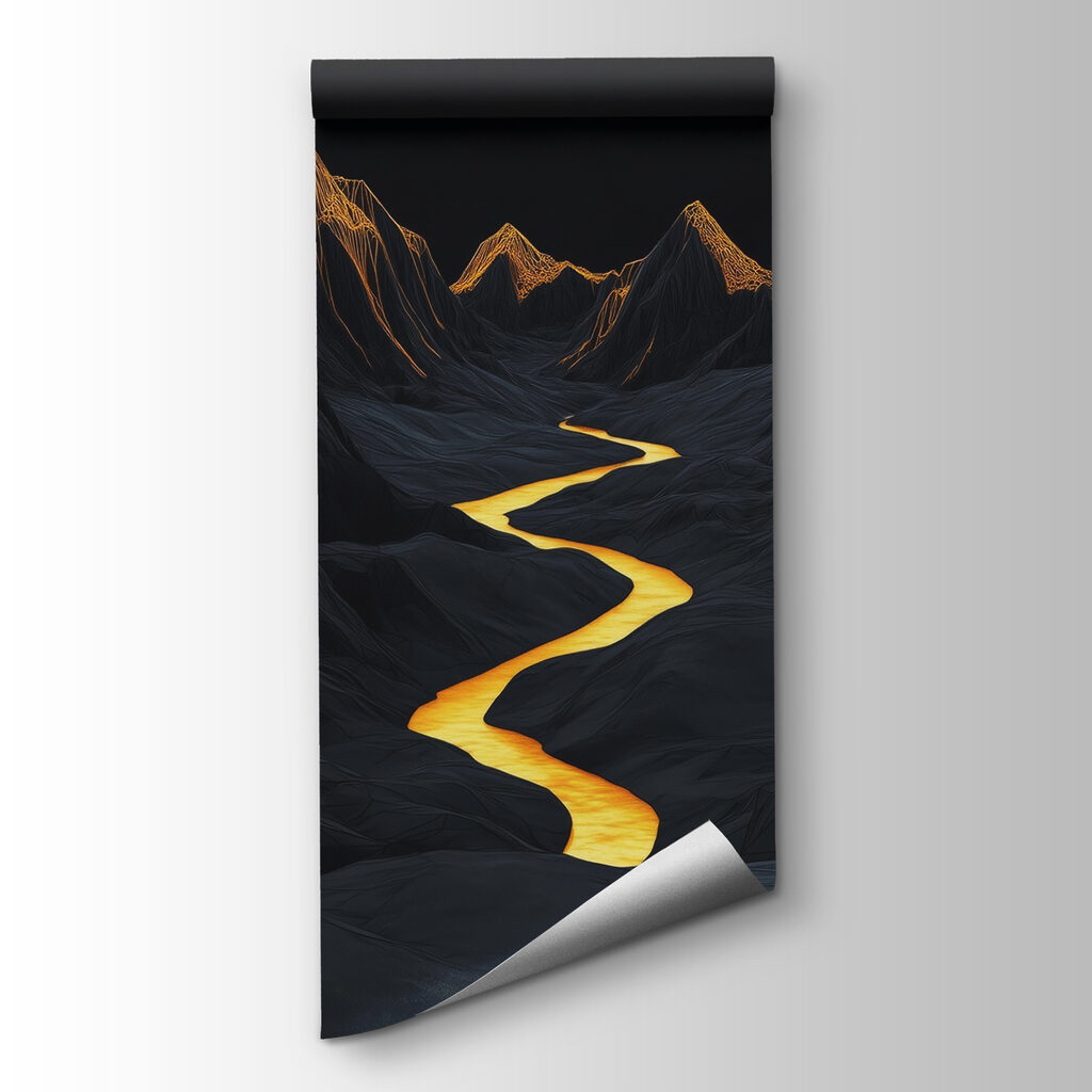 River running through a mountain range