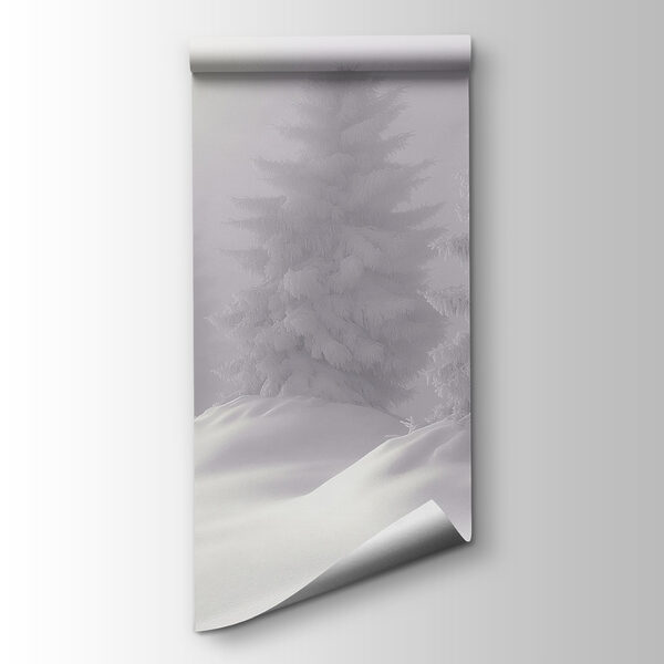 Group of trees covered in snow