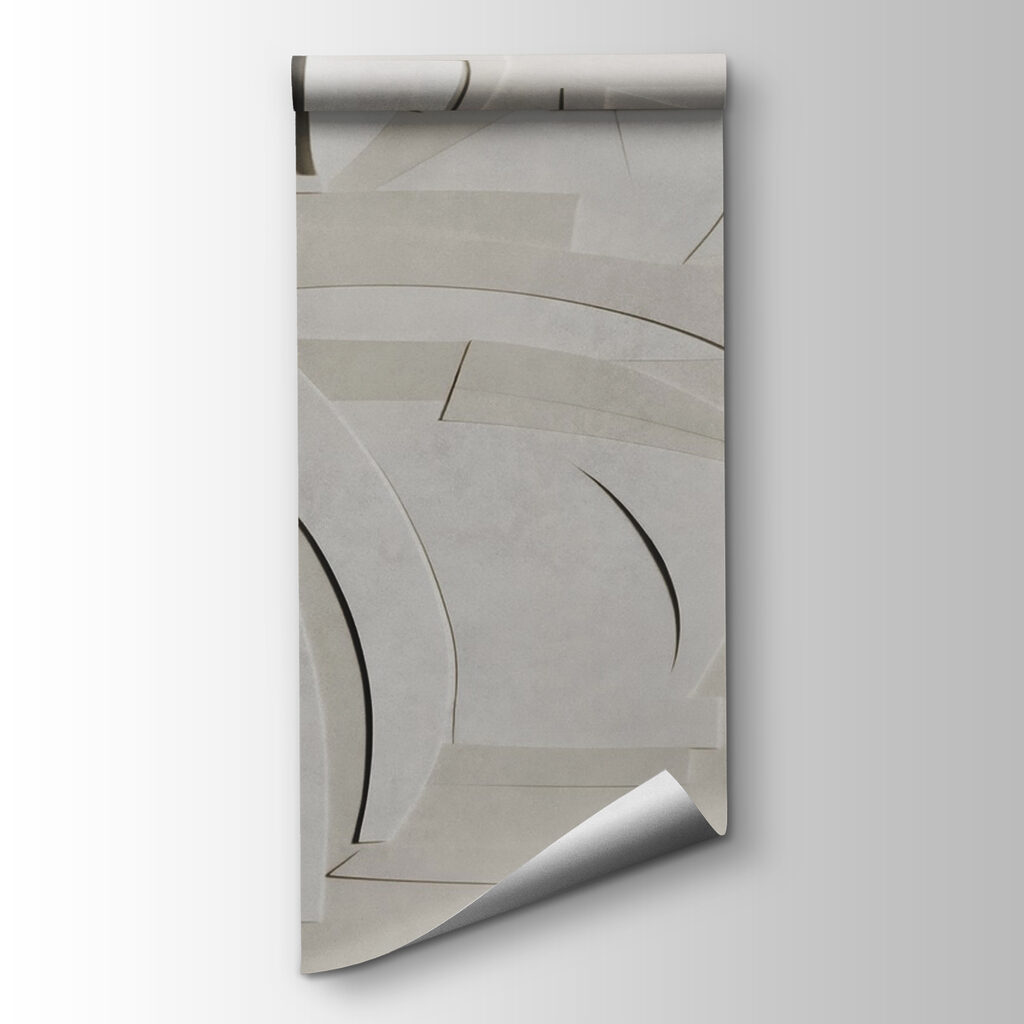 White paper cut out of various shapes