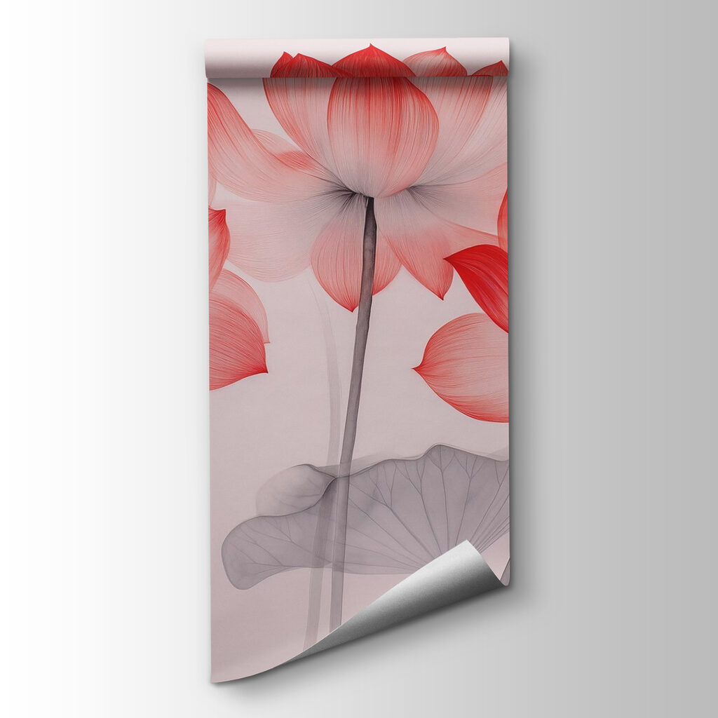 Group of pink flowers with leaves