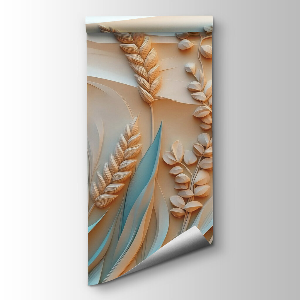 Wheat plants and leaves