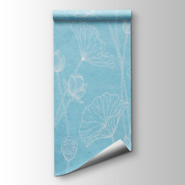 Blue and white floral pattern Blue and white floral pattern