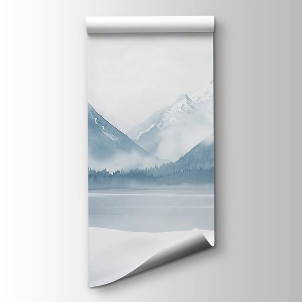 Lake surrounded by snow and mountains Lake surrounded by snow and mountains