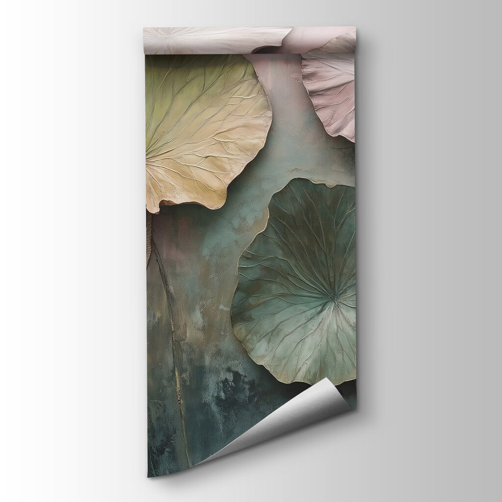 Wall with leaves on it Wall with leaves on it