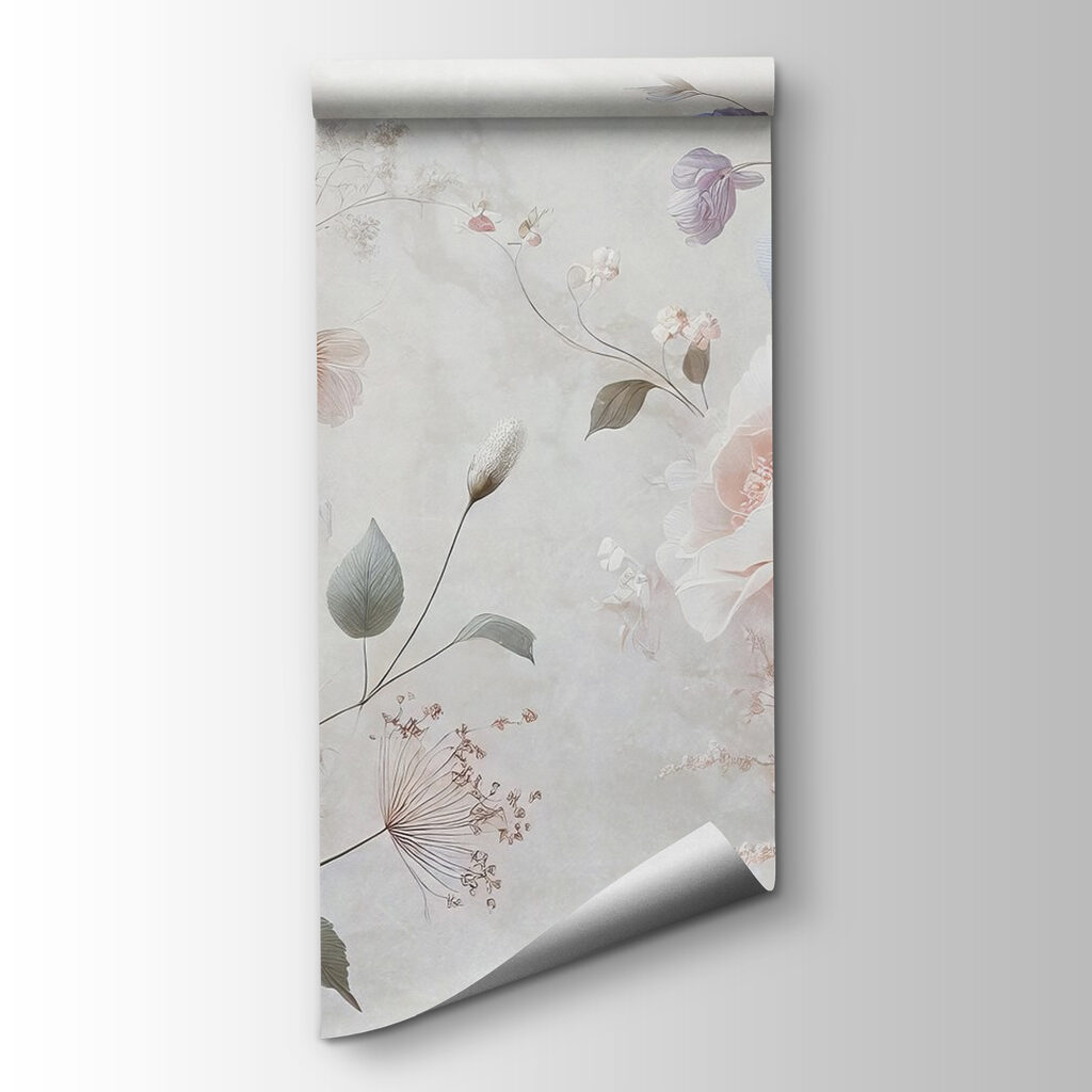 Delicate blooms in soft pastel hues