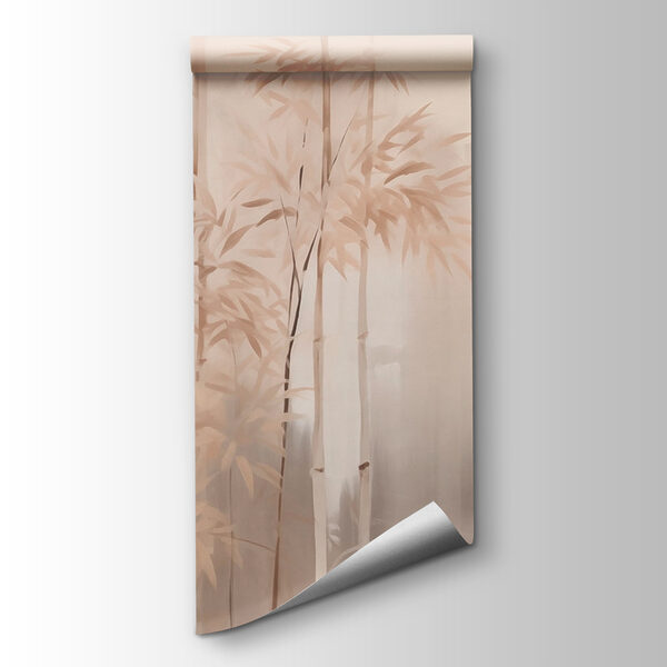 Painting of trees in fog