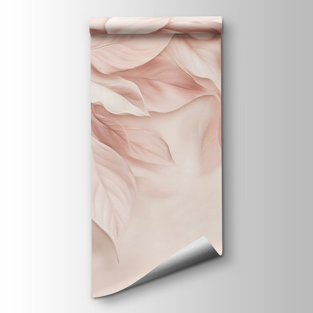 Delicate leaves in soft hues